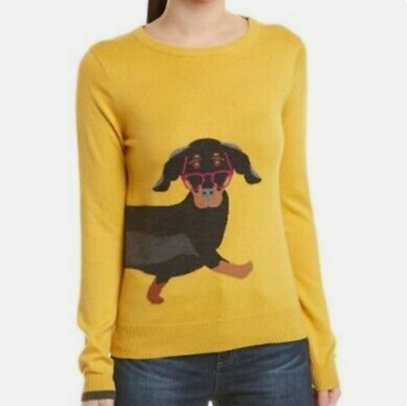 Joules Sweaters Joules Yellow Miranda Dachshund Dog Sweater Poshmark